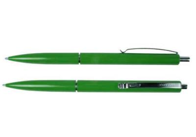 Ручка кулькова, автоматична SCHNEIDER К15 0,7 мм. корпус зелений, пише синім, S930804, (1/25)
