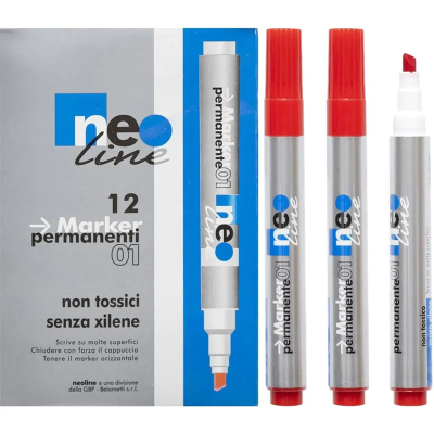 Маркер перманентний червоний,5472,ТМ"Neo Line" Маркер перманентний червоний,5472,ТМ"Neo Line"