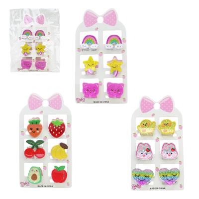 Аксесуари для дівчат арт. Cel241104 (120шт) заколки крабіки, мікс видів, ціна за планшет, пакет 10