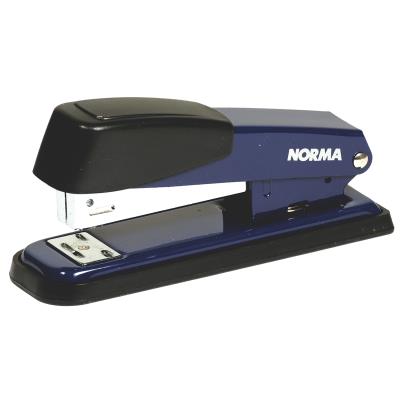 Степлер металлический Norma, 4123, № 24/6-26/6, 20 листов, 60 мм, синий