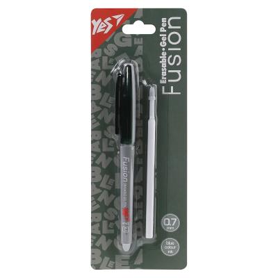 Ручка гелева Yes пиши-стирай "Fusion Graphite" у наборі зі стрижнем 0,7 мм, синя Ручка гелева Yes пиши-стирай "Fusion Graphite" у наборі зі стрижнем 0,7 мм, синя