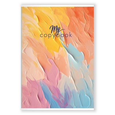 Зошит загальний А4, 96 арк., кліт., скоба "Фарби 2"