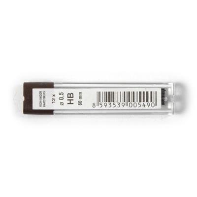Стержні для механічних олівців KOH-I-NOOR., 0.5 мм, НВ, 4152