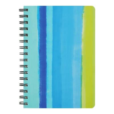 Книга для нотаток COLOUR LINES, А5, 80 арк., клітинка, тв. картонна обкладинка, синя