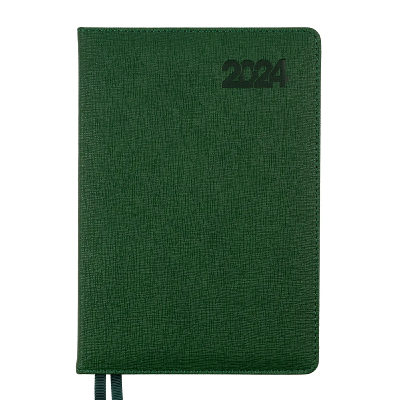 Щоденник А5 дата Leo Planner "Escalada", твердий, 368 ст., зелений