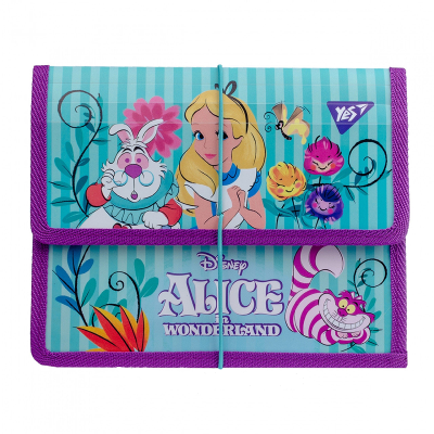 Папка для зошитів пластикова на блискавці В5 ''Alice in Wonderland'' (1)