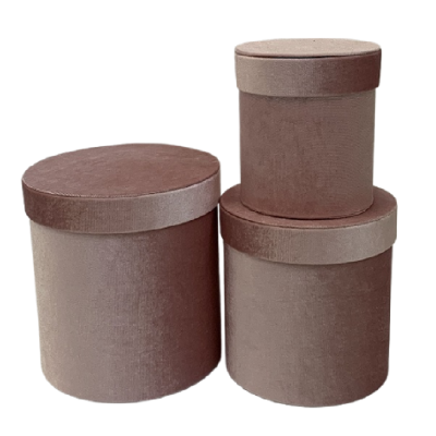 Подарункова коробка UFO W2904 VELVET PINK круг.№3 18x17см Подарункова коробка UFO W2904 VELVET PINK круг.№3 18x17см