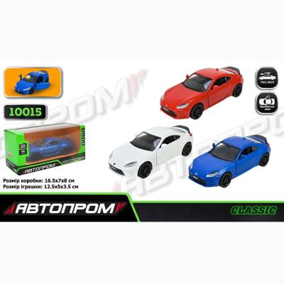 Іграшка машина мет. АВТОПРОМ арт. 10015 (48шт/2) 5 inch,3 кольори Toyota GR86, відкр.двері, у кор.1