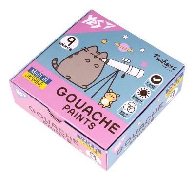 Фарби гуашеві Yes Pusheen 9 кол. 20 мл