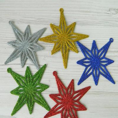 4733DSCN Ял.прикр."Зірка" 11см, 3шт