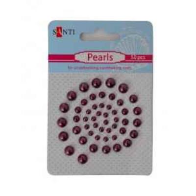 Перлини SANTI самоклеючі стигла вишня, 50 шт (1/50)