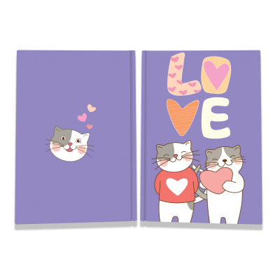 Блокнот TM Profiplan "Sweet love note" cats, А6, 40 сторінок, клітинка (1)