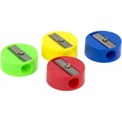 Точилка кругла в пласт.тубі, асорті, 9-702, БАРВІНОК (48 шт/уп) Точилка кругла в пласт.тубі, асорті, 9-702, БАРВІНОК (48 шт/уп)