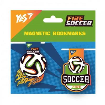 Закладки магнітні Yes "Football", 2шт Закладки магнітні Yes "Football", 2шт