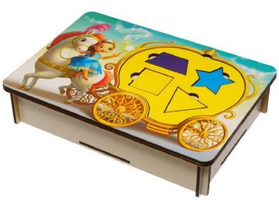 Іграшка Сортер-пазл + танграм "Фея та карета" Іграшка Сортер-пазл + танграм "Фея та карета"