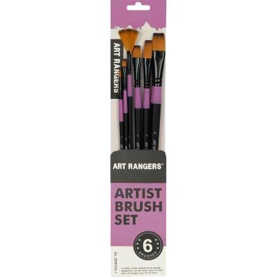 Набір пензлів нейлон Art Rangers 6шт. 1шт BR6706-1