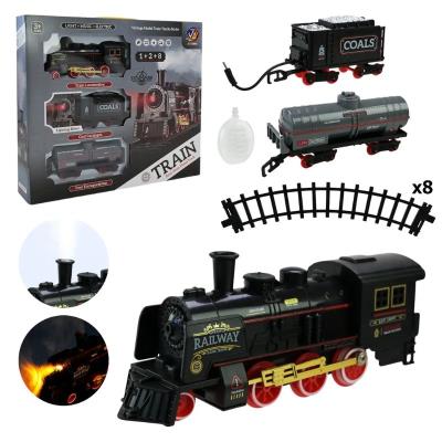 Залізниця арт. 652-X5 (48шт/2) батар.,свiтло,звук,пар,у короб.37,5*33*5,5см