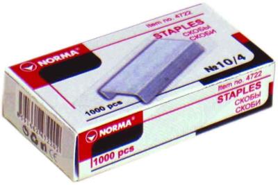 Скобы для степлера Norma, 4722, №10, 1000 штук Скобы для степлера Norma, 4722, №10, 1000 штук