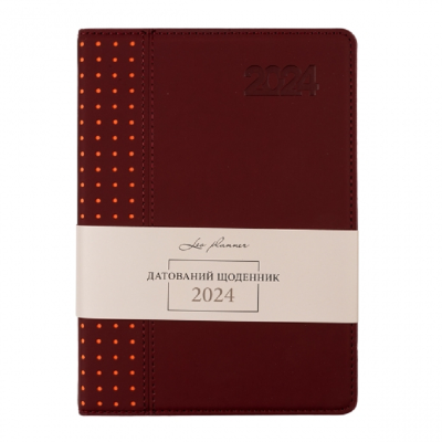 Щоденник А5 дата Leo Planner "Destiny" твердий, 368 стор., коричневий Щоденник А5 дата Leo Planner "Destiny" твердий, 368 стор., коричневий