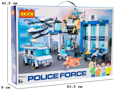 *Конструктор "Поліція" (857 елм.) Відділ поліції / COGO