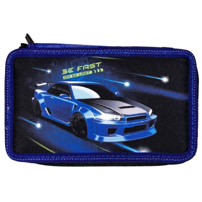 пенал 2-яр. пустий, поліестер, "Fast Car", 24307C пенал 2-яр. пустий, поліестер, "Fast Car", 24307C