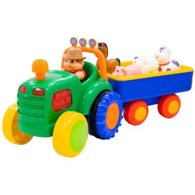 Ігровий набір KIDDI SMART – ТРАКТОР З ТРЕЙЛЕРОМ (світло, українська)