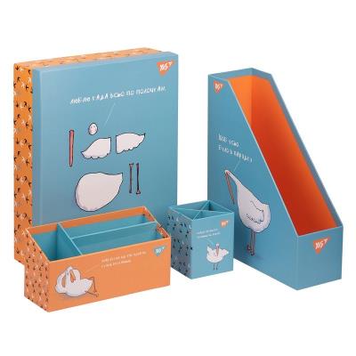 Настільний органайзер в наборі YES Гусь, картонний, 4 предмети Настільний органайзер в наборі YES Гусь, картонний, 4 предмети