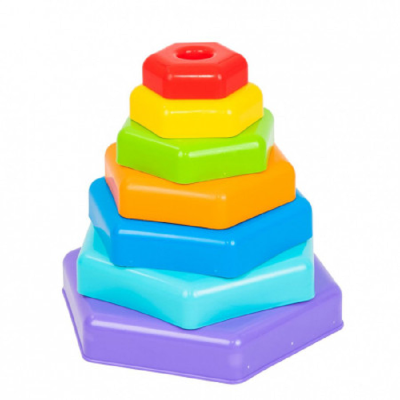 Іграшка розвиваюча "Райдужна пірамідка"