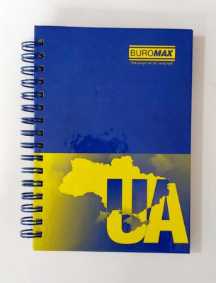 Записная книга А6,на пруж.96л,клит.тв.ламинированный