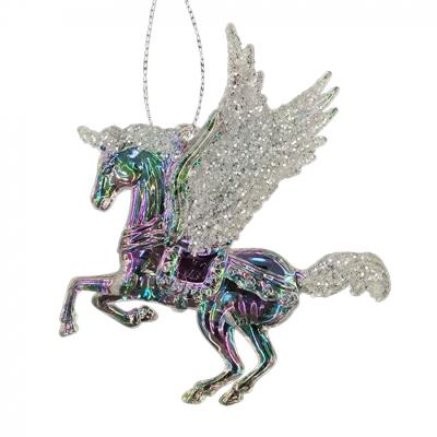 Прикраса новорічна Novogod'ko Чарівний єдиноріг, 13 см, перламутр