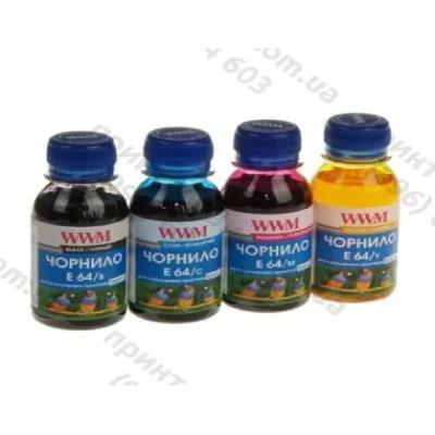 Комплект чорнил WWM для Epson L110/L210/L355 4х100г B/C/M/Y водорозчинне (E64SET4-2)