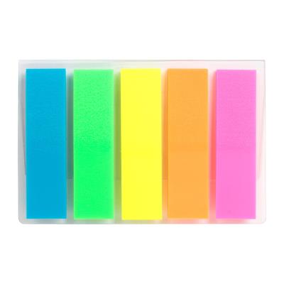 Закладка неонова 5 кольорів 12х45мм, 125 шт, прямокутна (1/40/960)
