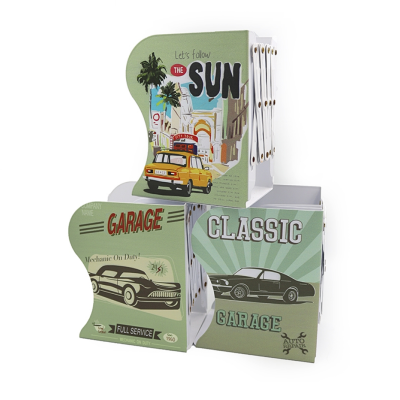 666-769-B Підставка--тримач для книг метал. "Cars" 20,8*18,8см,mix, 1шт/етик.