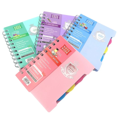 Зошит на спіралі "Premium" клітина, A6 P120 70G роздільник 1шт/єтік DSCN0749