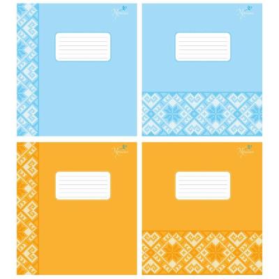 Зошит учнівський повноколірний 12 арк., клітинка. "Мережка"