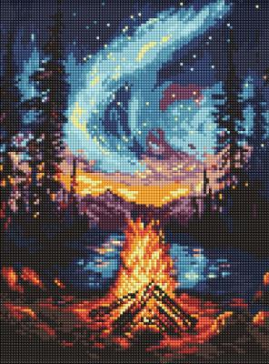 Набір з алмазною мозаїкою "Північне сяйво" 30х40см