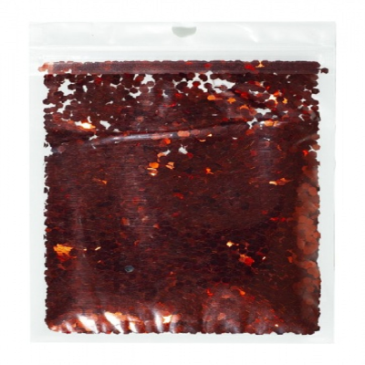 Конфеті шестигранник 3мм червоне, 15гр 6406 Конфеті шестигранник 3мм червоне, 15гр 6406