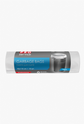 PRO Пакет для смiття поліетиленовий 90*110 білий ЛД 160л/10шт. PRO Пакет для смiття поліетиленовий 90*110 білий ЛД 160л/10шт.