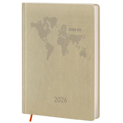 Щоденник дат. А5 (145х202), 176 арк., лінія, кремові,обкл. шт.шк. Vivella, бежевий