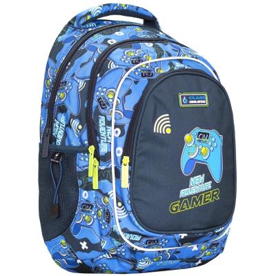 рюкзак SchoolMax 3 відділення, 39х29х17см, поліестер, "Game", 2522C