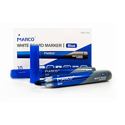 Маркер для дошок круглий, синій, 8600, Marco Маркер для дошок круглий, синій, 8600, Marco