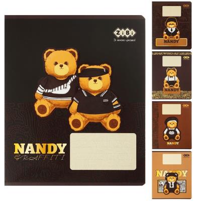 Зошит учнівський шкільний BEAR, 24арк., клітинка, KIDS LINE