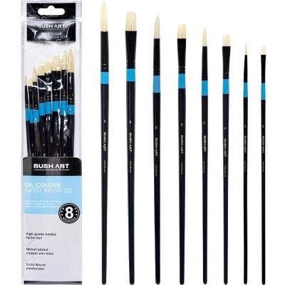 LO59088-1 Набір пензлів для масляних фарб Art Nation плоск. 2#,4#,6#,8#, кругл. 2#,4#,6#,8#, 8шт. LO59088-1 Набір пензлів для масляних фарб Art Nation плоск. 2#,4#,6#,8#, кругл. 2#,4#,6#,8#, 8шт.