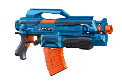 Іграшковий пістолет автомат. з магазином на батар. з м'як. набоями (24 шт.) (45х25см) Іграшковий пістолет автомат. з магазином на батар. з м'як. набоями (24 шт.) (45х25см)