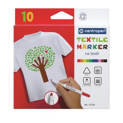 Маркер Textile 2739 2 мм, набір 10 кольорів