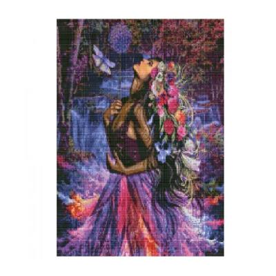 Алмазна картина HA0004 "Дівчина-природа" , розміром 50х60 см Алмазна картина HA0004 "Дівчина-природа" , розміром 50х60 см