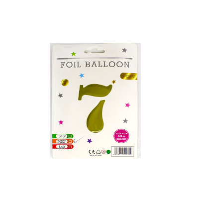 Кульки повітряні, фольговані, золото, 32", цифри, 7, 1шт./уп. Імп (1/20/500) Кульки повітряні, фольговані, золото, 32", цифри, 7, 1шт./уп. Імп (1/20/500)