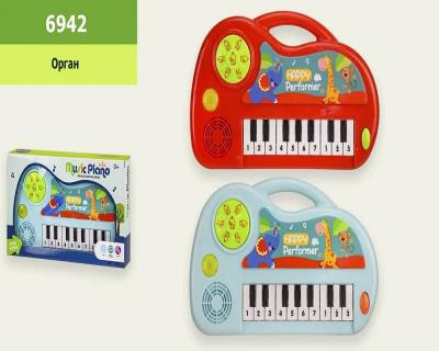 Муз.орган 6942 (120шт/2) 2 кольори, звук,світло, розмір игушки - 12,5*2,5*13,5 см, в коробці 23*4*14 Муз.орган 6942 (120шт/2) 2 кольори, звук,світло, розмір игушки - 12,5*2,5*13,5 см, в коробці 23*4*14