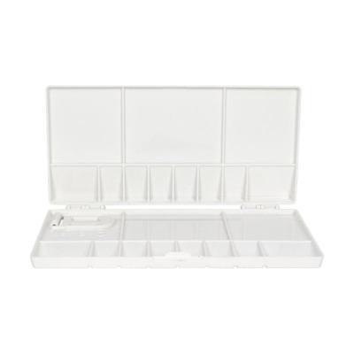 Палитра пластиковая прямоугольная профессиональная сложная, 20х10х1,8см.(18495), D. K. ART & CRAFT Палитра пластиковая прямоугольная профессиональная сложная, 20х10х1,8см.(18495), D. K. ART & CRAFT