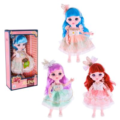 Лялька арт. 65009D (72шт/2) мікс 3 види, скляні глаза короб. 15*7*29см